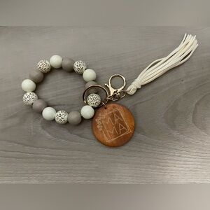 NWT Boho Mama Leopard Keychain